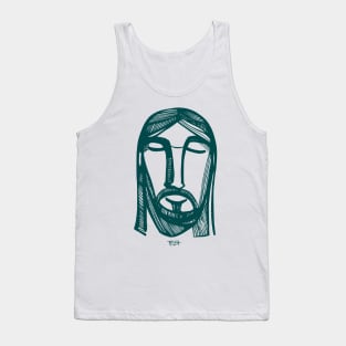 Jesus Christ Face illustration Tank Top